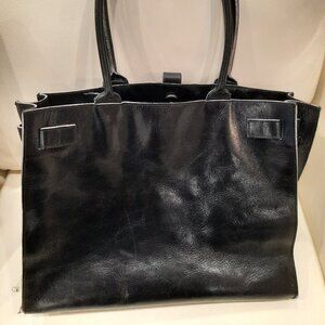 Black leather Furla Totebag